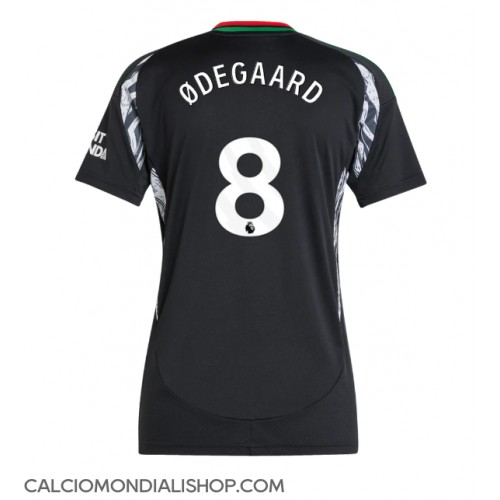 Maglie da calcio Arsenal Martin Odegaard #8 Seconda Maglia Femminile 2024-25 Manica Corta